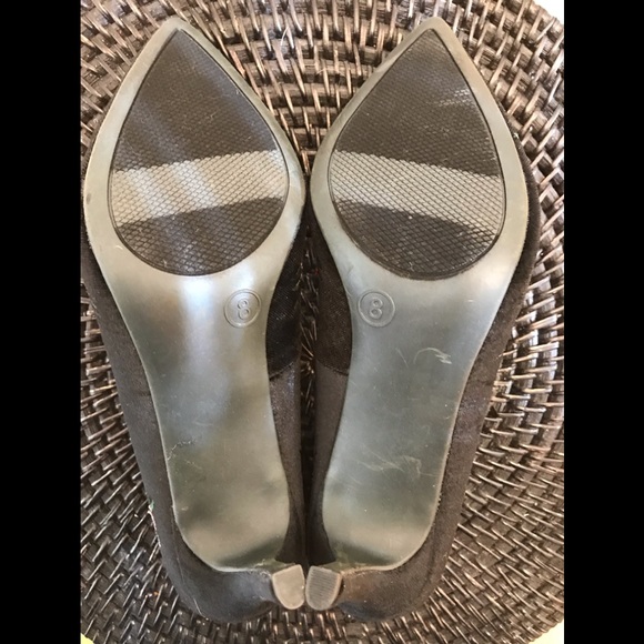 NEW BLACK FLORAL ‘a new day’ Sz8 HEELS - Picture 6 of 7